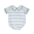 The Oaks Apparel Company Infant Baylor Green Stripe Bubble