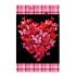 Evergreen Butterfly Heart Applique Garden Flag