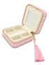 Simply Southern Quilted Tassel Case - Blush Stripe