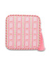 Simply Southern Quilted Tassel Case - Blush Stripe