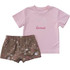 Carhartt Infant Girls Force Sun Defender Shirt and Printed Short Set - Dark Khaki