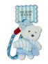 Simply Southern Plush Blue Stripe Bag Charm