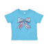 Southern Fried Cotton Youth Sweet Liberty Bow Tee - Aqua