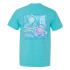 Southern Fried Cotton Women's Saltwater Society Tee - Lagoon