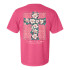 Southern Fried Cotton Women's Magnolia Cross Tee - Crunchberry
