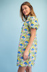 GiGiO Printed Notch Neck Dress