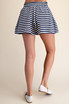 Glam Elastic Waist Band Pleats Shorts
