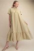 Glam Women's Sage Short Sleeve Midi Dress
