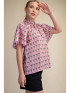 Glam Women's Pink Ruffle Neck Raglan Top