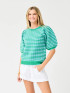 Mary Square Women's Abigail Sweater - Blue & Green