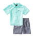 Under Armour Boys Short Sleeve Drift Tide Set - Neo Turquoise