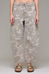 Hidden Jeans Women's Tan Camo Cropped Barrel Jean