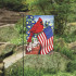 Evergreen Americana Cardinal Glory Suede Garden Flag