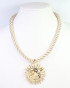 Caroline Hill Grand Haven Sun Cord Necklace Gold