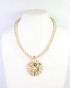 Caroline Hill Grand Haven Sun Cord Necklace Gold