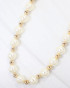 Caroline Hill Grenada Pearl Beaded Necklace Gold