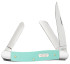 Case Knives Smooth Seafoam Green G-10 Medium Stockman
