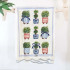 Happy By Rachel Plants and Bows Towel