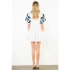 THML Women's Puff Sleeve Short Dress - White