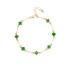Canvas Margaret Dainty Clover Bracelet - Green