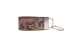 Zep-Pro Buck Hunting Old School Camo Leather Loop Keychain - Brown/Tan
