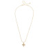 Canvas Camila Hammered Cross Necklace - Shiny Gold