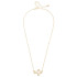 Canvas Foster Open Sideways Cross Necklace - Shiny Gold