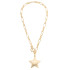 Canvas Bessie Puffy Star Toggle Necklace - Shiny Gold