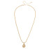Canvas Oyster & Pearl Ball Bead Necklace - Shiny Gold