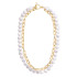 Canvas Coco Layered Pearl Linked Necklace - Shiny Gold