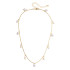Canvas Lane Pearl Cord Drip Necklace - Shiny Gold