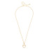 Canvas Cinnamon Horsebit Necklace - Shiny Gold