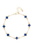 Canvas Margaret Dainty Clover Bracelet - Navy