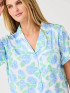Mary Square Women's Charlotte Satin Shorts Set - Summerfair Blue
