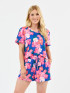 Mary Square Women's Alli Pajama Shorts Set - Petal Pop Blue