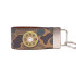 Zep-Pro Shotshell Hunting Old School Camo Leather Loop Keychain - Brown/Tan