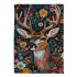 Evergreen Forever Blooming Deer Suede Garden Flag