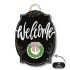 Dk Designs Black Bloom "Welcome" Hanger & Mini