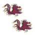 Canvas South Carolina Gamecocks Enamel Icon Stud Earrings