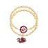 Canvas South Carolina Gamecocks Ball Bead Bracelet