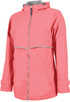 Charles River Women's New Englander Rain Jacket-Coral