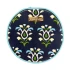 Laura Park Rosemary Indigo Round Jewelry Case
