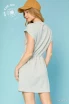 Umgee Women's Pleated Mini Dress - Heather Grey