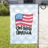 The Navy Knot Patriotic Garden Flag - God Bless