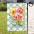 The Navy Knot Summer Garden Flag – Peony Bouquet