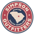 Simpson Outfitters South Carolina Badge Sticker