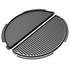 Big Green Egg Half Moon Cast Iron Plancha Griddle for 2XL, XL, and Large EGGs