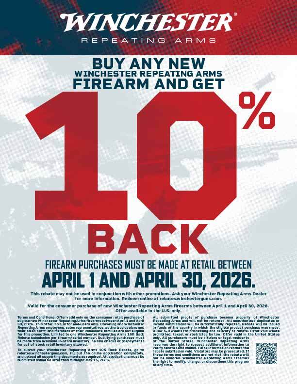 Winchester April Rebate