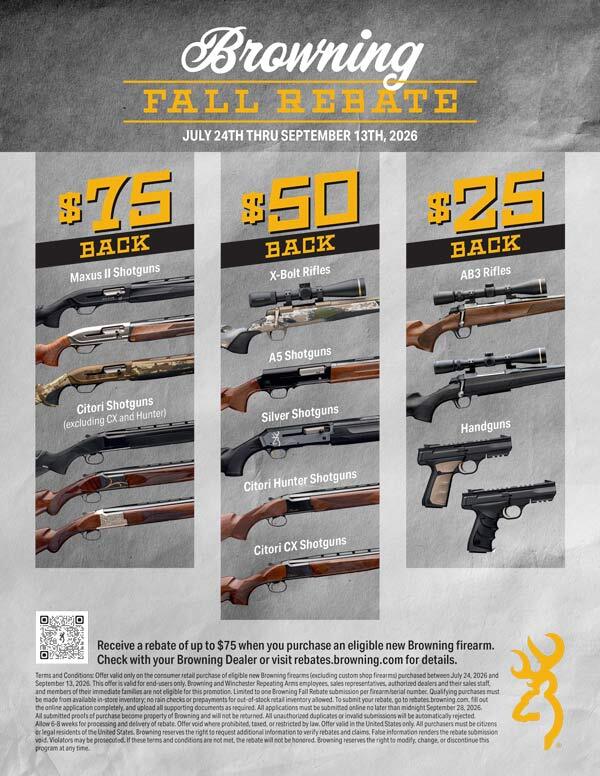 Browning Rebate