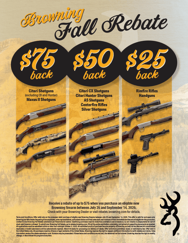 Browning Fall Rebate